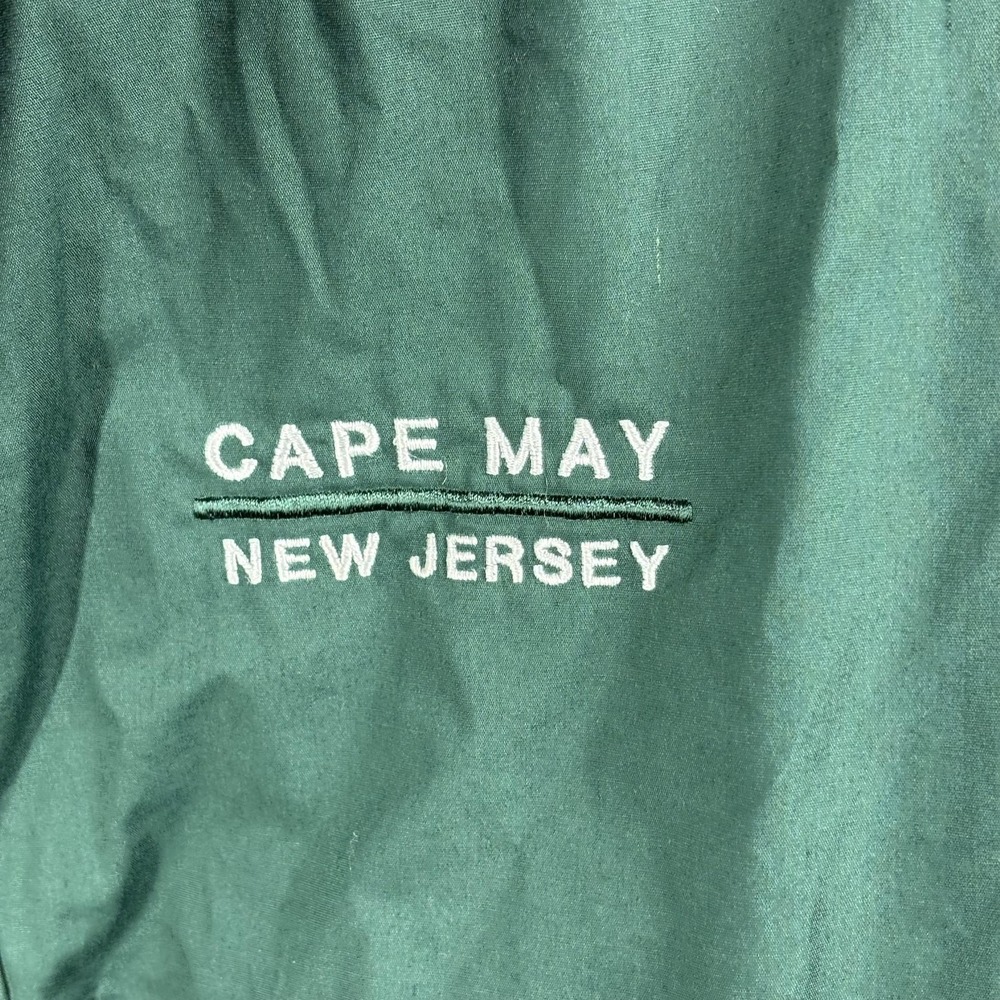 Auburn Sportswear Cape May NJ Windbreaker Mens XL‎ Green Navy Colorblock - Picture 3 of 11
